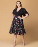 Lillian Embroidered Cocktail Dress
