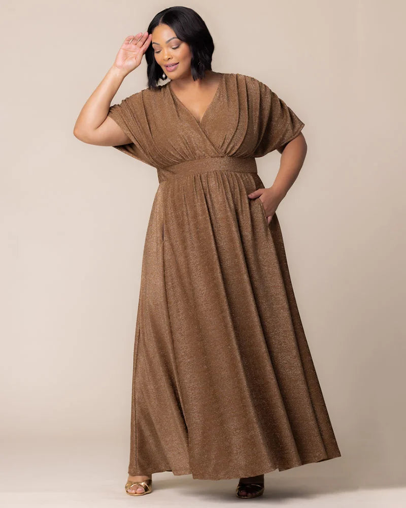 Plus Size Geneva Sparkling Evening Gown