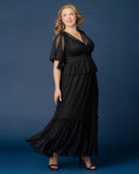 Graceful Tiered Mesh Gown