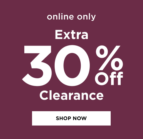 Extra 30% off Clearance