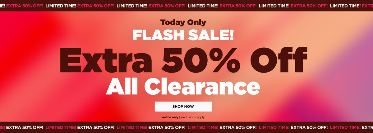 Extra 50% off All Clearance