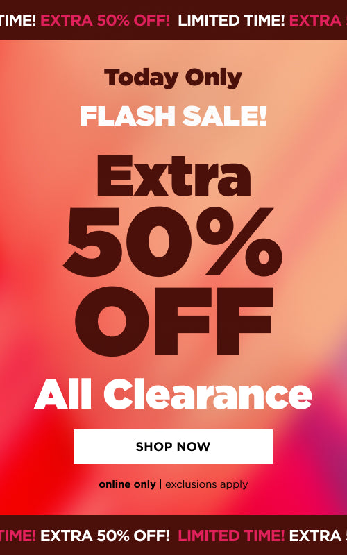 Extra 50% off All Clearance