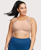 No-Sweat Mesh Sports Bra Cafe