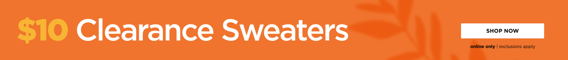 $10 Clearance Sweaters