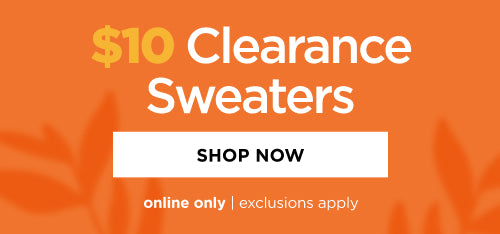 $10 Clearance Sweaters