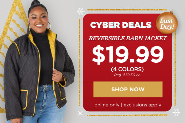 $19.99 Reversible  Jacket. Shop Now