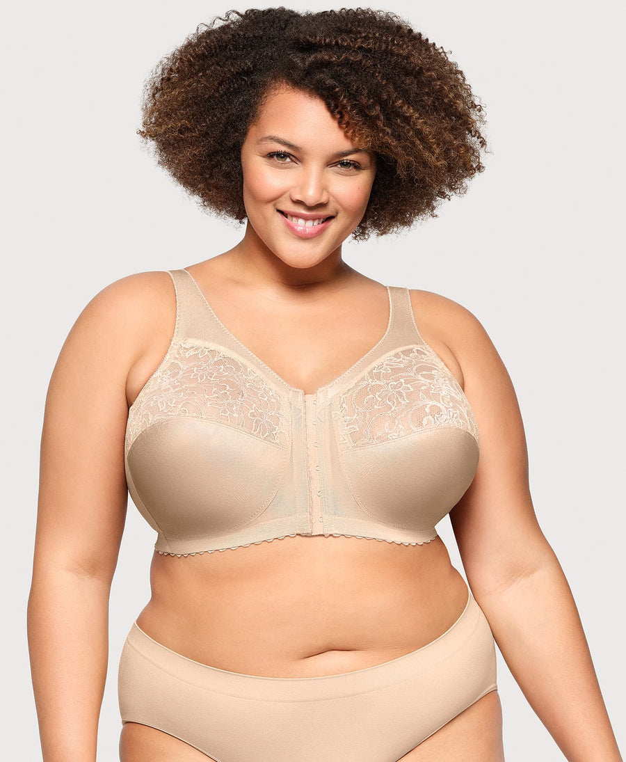 Plus Size MagicLift Front-Closure Support Bra