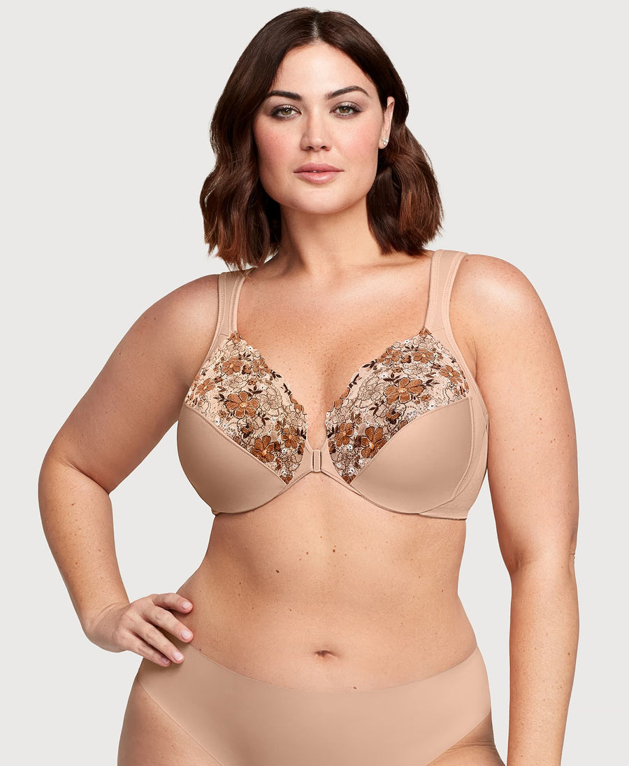 Plus Size Front-Closure WonderWire Bra