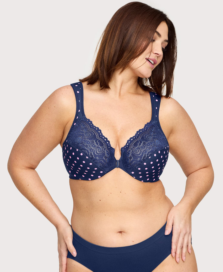 Plus Size Front-Closure WonderWire Bra