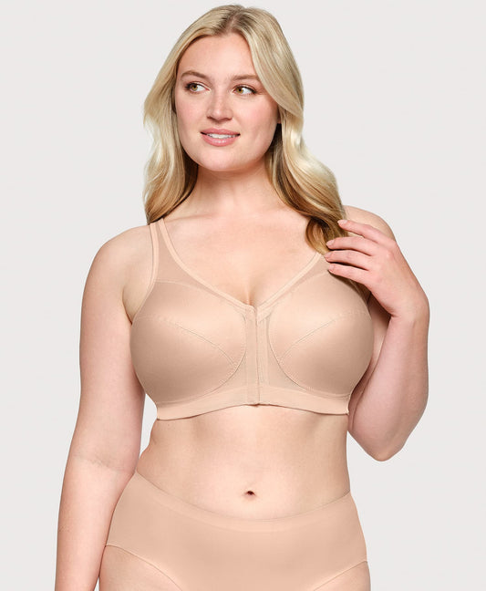 MagicLift Front-Closure Posture Back Bra Cafe