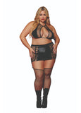 Dreamgirl Bralette And Garter Skirt Set