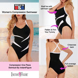 InstantFigure Two Tone Swimsuit