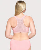 T Back Lace Panel Comfort Bra