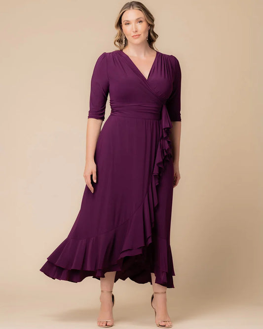 Veronica Ruffled Evening Gown