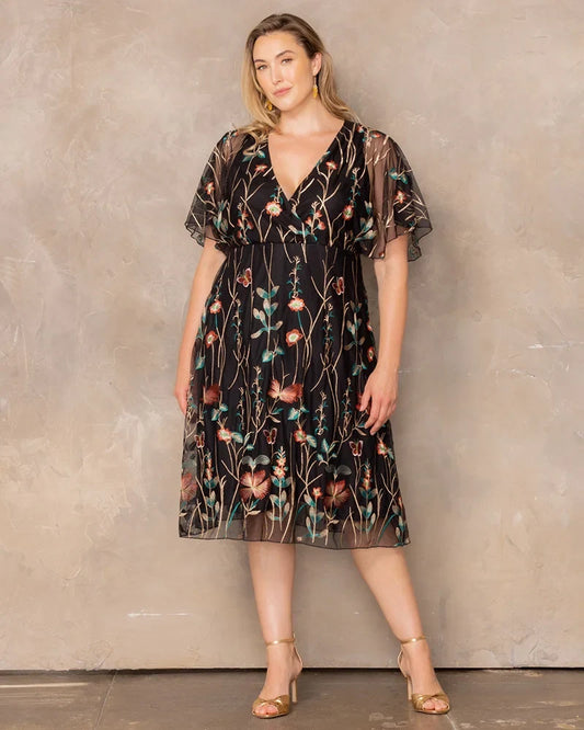 Sonnet Embroidered Cocktail Dress