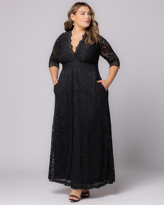 Maria Lace Evening Gown