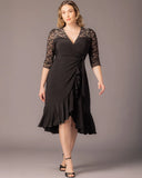 Lavish Lace Wrap Dress