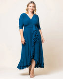 Veronica Ruffled Evening Gown