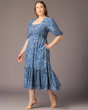 Bailey Floral Square Neck Midaxi Dress