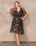 Sonnet Embroidered Cocktail Dress