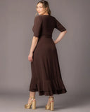 Veronica Ruffled Evening Gown