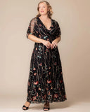 Embroidered Elegance Evening Gown