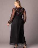 Eternal Embroidered Evening Gown