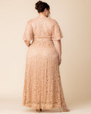 Luminous Sequin Lace Long Gown