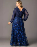 Blossoming Beauty Mesh Evening Gown