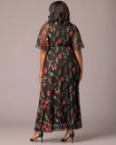 Embroidered Elegance Evening Gown