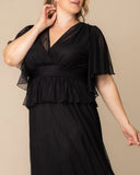 Graceful Tiered Mesh Gown
