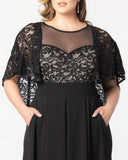 Alluring Sequins Lace Paneled Jumpsuit