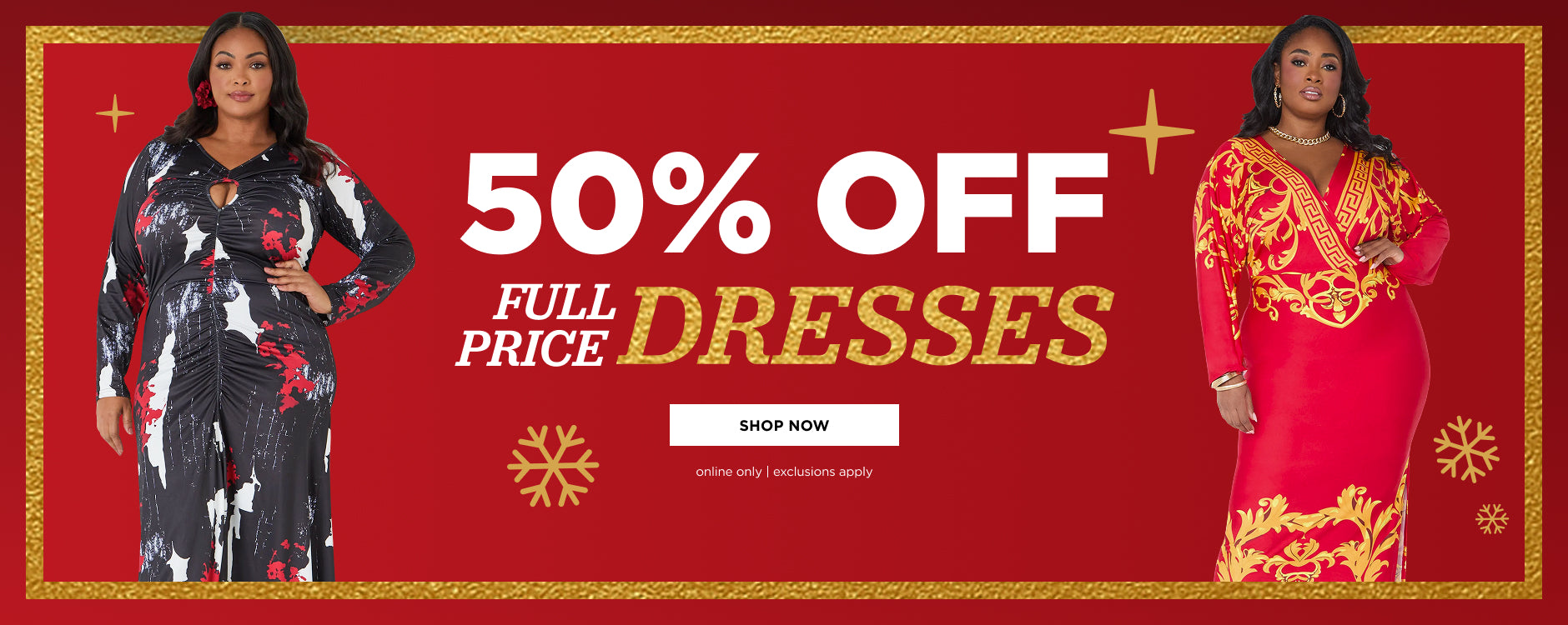 50% off Dresses