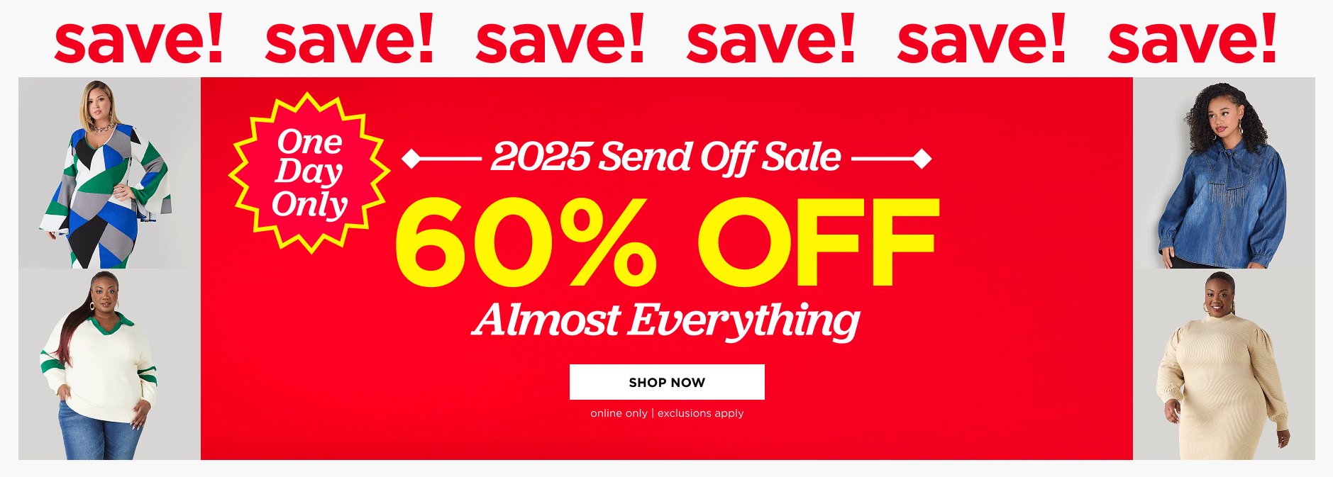 60% off Almost Everything