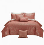 Botanical Wave Effect 5 Piece Comforter Set