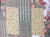 Floral Patchwork Reversible Quilt Set
