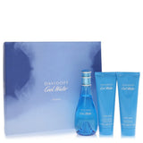 Cool Water by Davidoff Gift Set Eau De Toilette Spray + Body Lotion + Shower Gel