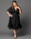 Pretty Petals Mesh Cocktail Dress