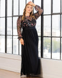 Eternal Embroidered Evening Gown