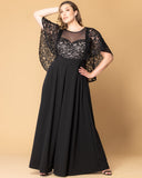 Alluring Sequins Lace Paneled Jumpsuit
