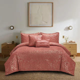 Botanical Wave Effect 5 Piece Comforter Set