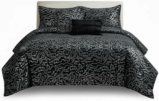 Botanical Wave Effect 5 Piece Comforter Set