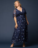 Embroidered Elegance Evening Gown