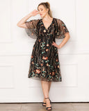 Sonnet Embroidered Cocktail Dress