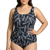 InstantFigure Feathers Scoop Back Swimsuit