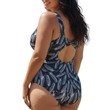 InstantFigure Feather Open Back Swimsuit