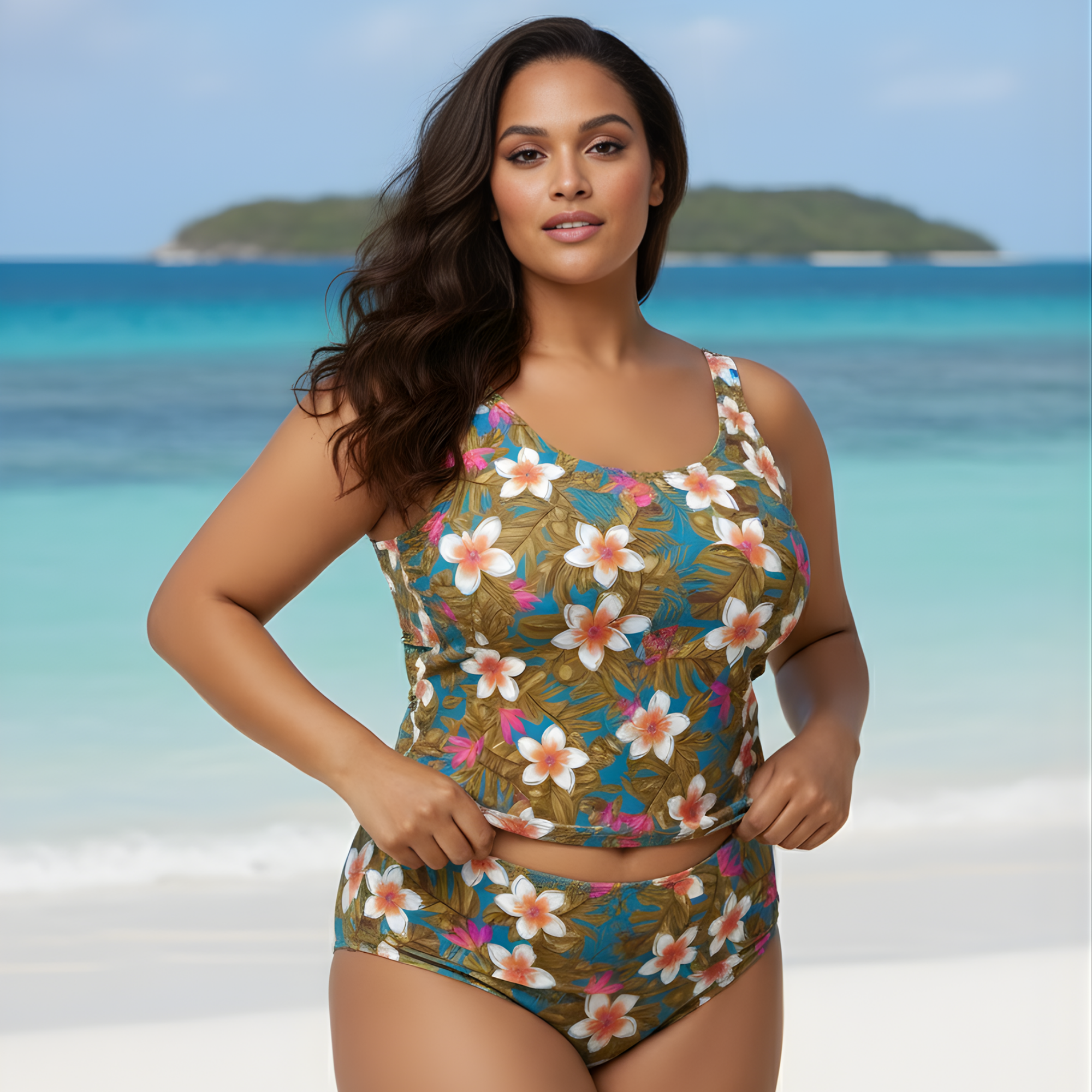 InstantFigure Hawaii Hipster Swim Bottoms