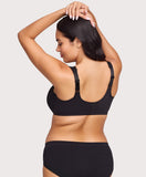 Front-Closure Stretch Lace WonderWire Bra Black