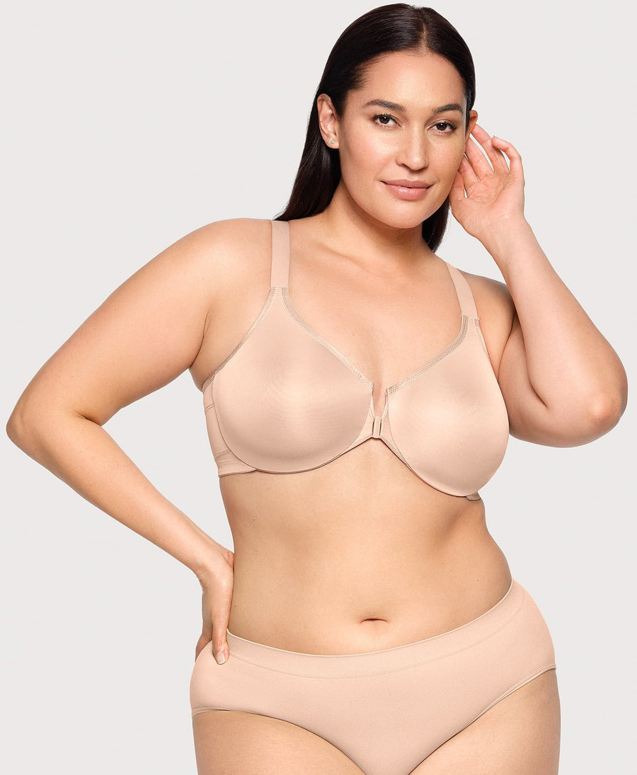 Plus Size Front-Closure Posture Back WonderWire Bra