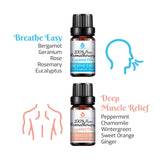 Pursonic 6 Pack Pure Essential Aromatherapy Oils Blends